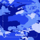 FABRIC FOR SPORTSWEAR PRINTED KNIT-TOP - Ocean