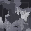 FABRIC FOR SPORTSWEAR PRINTED KNIT-BOTTOM - Navy